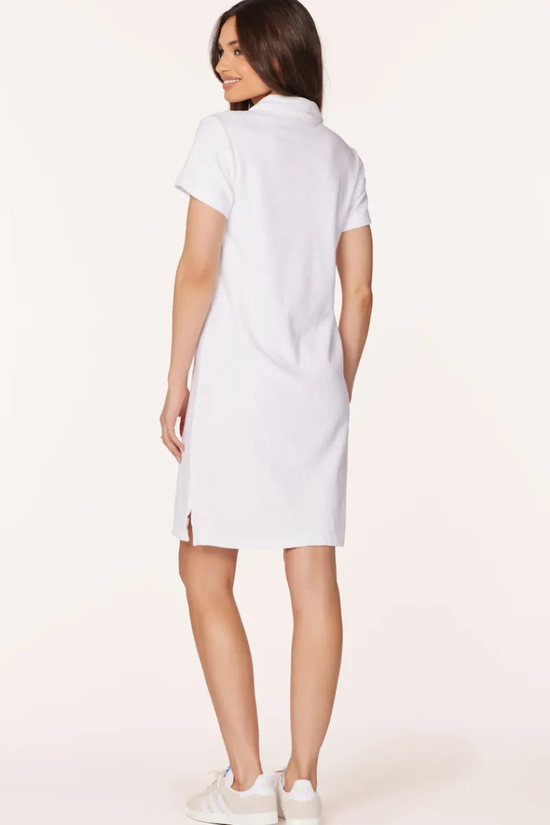 Dresses*bobi Los Angeles COLLARED DRESS WHITE