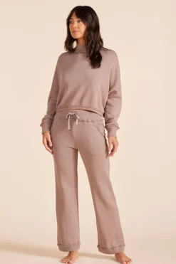 Sweaters*bobi Los Angeles DROP SHOULDER TURTLENECK MUSHROOM