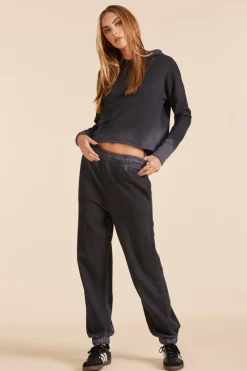 Sweaters|Tops*bobi Los Angeles HOODIE SWEATSHIRT BLACK