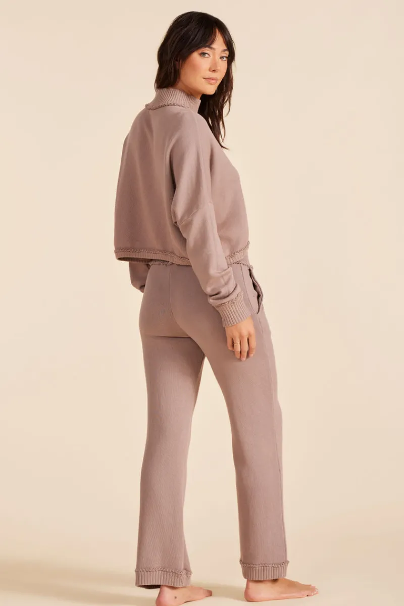 Bottoms*bobi Los Angeles MIXED WIDE LEG CARGO PANT MUSHROOM
