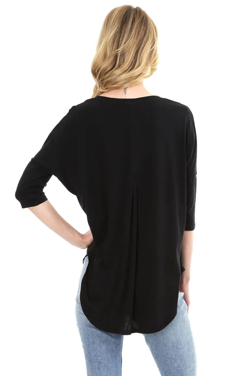 Tops*bobi Los Angeles Sleeve Drop Shoulder Top White
