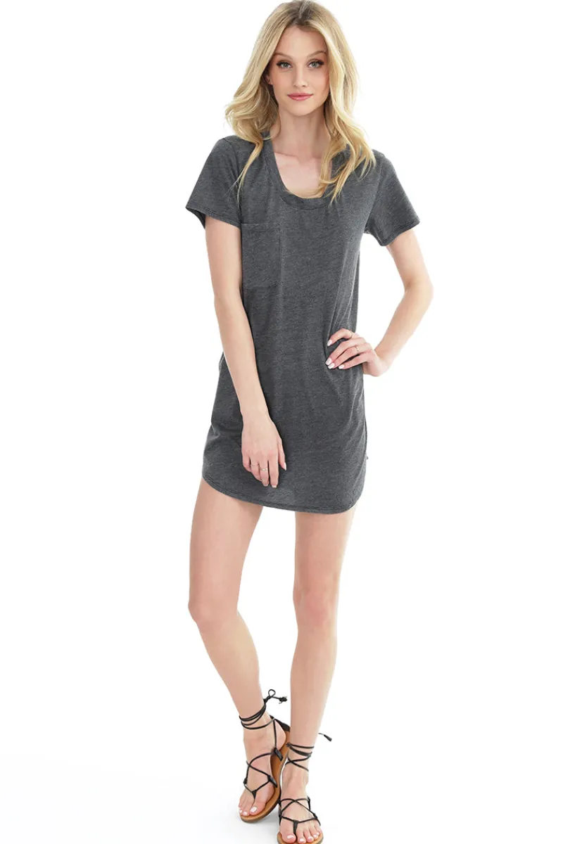 Dresses*bobi Los Angeles Vintage Jersey T-shirt Dress Black